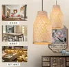 Hängslampor moderna träljus bambu lampa restaurang el projekt för vardagsrum hängande kök ljusarmaturer