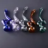 Unique Retro Glass Pipe Hitter Smoking Hand Pipe 6.3 Inch Oil Dab Burner Pipes Multiple Colors Smoking Pipes