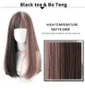 7JHH Longue Remy Perruque Avec Une Frange Ombre Noir Brun Synthétique Lolita Perruque Pour Les Femmes Haute Température Fil Résistant À La Chaleur Cosplay Perruquefactory direc