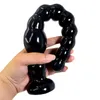 Nxy Anal Toys Long Pull Bead Anal Plug for Men and Women Masturbation Fun Products Simulation Penis Expansion Backyard Husb Wife Toys 220516