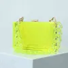 Abendtasche Klare Acryl Box Handtaschen Frauen Transparente Farbe Kleine Quadratische Umhängetasche Weibliche Kette Großhandel 20220607