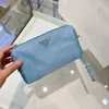 New high-end classic P home pure canvas cosmetic bags fashion cosmetic bag blank rectangular portable case