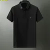 Высококачественная дизайнерская мужская модная футболка Повседневная рубашка поло Сплошной цвет с коротким рукавом с круглым вырезом Летний дышащий мужской свободный топ Азиатский размер M-XXXL