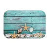 Tapis été plage impression tapis flanelle étoile de mer coquille motif tapis salle de bain tapis antidérapant mer Style décor à la maison paillasson tapis