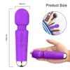 20 modos Mini poderoso Av Vibrator Wand Goods adultos de brinquedo sexy de brinquedo clitóris feminino Mushulator Massager para mulheres