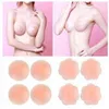 5PC Großhandel 1 Paar Silikon Nippel Abdeckung Unsichtbare BH Pasties Pad Klebstoff Wiederverwendbare Brust Aufkleber 2022 Sommer Frau dessous Y220725