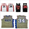 Nikivip Joel Embiid＃34 The Rock High School Lions White Black Grey Retro Basketball Jersey Mens Stitched Custom Number Name Name Jerseys