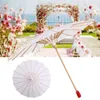 Sonnenschirme für Braut und Hochzeit, weiße Papierschirme, chinesischer Mini-Handwerksschirm, Durchmesser 22, 28, 40, 50 cm, Lagerbestand im Großhandel