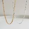 Chains Korean Version Of The Niche Design Three-layer Spacer Necklace S925 Sterling Silver Jewelry INS Cold Wind Multi-layered NecklaceChain