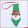 Christmas Decorations Festive Party Supplies Home Garden Ll Decorative Tie Bow Sequin Children School Ornaments Dh5Qp