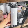 ABD Deposu 26oz Sublimasyon Beyaz Tumbler Sippi Kilitli Kapak Paslanmaz Çelik Boş Su Şişesi DIY Taşınabilir Açık Spor Şişesi B6