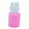 Moule à gâteau en silicone 3D hibou pour bricolage, moules à cupcakes, pouding, chocolat, gelée, fondant, glaçons, bonbons en cristal, crème faite à la main, moules à savon, pâte à desserts 1222379