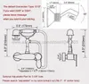 Ensembles de douche de salle de bain Robinet mitigeur de bain en chrome poli avec ensemble de tête à main fixé au mur Kna258Bathroom