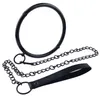 metal alloy neck collar with chain leash adult games cosplay BDSM bondage restraints sexy toys for couples erotic tools