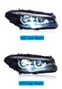 For F10 F18 LED Headlight 2010-16 520i 525i 530i 535i Car LED Streamer Turn Signal Assembly High & Low Beam Lens Daytime Running Lights