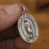 Linsion 925 Sterling Silver Nostra Signora di Guadalupe Pendant Virgin Mary TA340