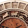 30cm Venice Astronomical Wooden Clock Creative Wall Quartz Twelve Constellations Living Room Home Decor 220318