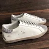 Nouvelle version Italie Brand Women Sneakers Super Star Shoes Luxury Golden Sequen Classic White Do-Old Dirty Designer Man Casual Shoe