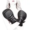 Unisexy Puppy Play Dog Glove Paw Print Pugno imbottito Mitt Gioco per adulti BDSM Bondage Leather Fetish Pet Roleplay sexy Toy