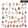 Decorações de Natal 20/30/38/50pcs Árvore Papai Noel DIY Ornamentos DIY Pingentes pequenos acessórios para fazer colares de colares decora