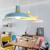 Pendant Lamps Multiple Colors Shops Decorate Morden Simple Lights Aluminum Fixture Home Decor Kitchen Bar Colorful Warming DecoratePendant