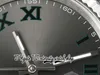 DIWF DIW126234 SA3235 Automatyczna męska zegarek 36 mm Fled Rezel Grey Dial Rzymskie markery 904L Jubileesteel Bransoletka z tym samym zegarkami na karcie gwarancyjnej seryjnej