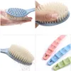 Badborstel Body Exfoliage Scrubber Lange handgreep Body Achter Massage Douche Spa Schuim Badkameraccessoires Scrub Exfoliator Reinigingsborstels HY0414