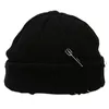 Gorro/caveira tampa de inverno knit chapéu de gorro com alfinetes o-ring hole angustiado Melon Skullbeanie/Skull chur22