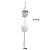 نباتات النباتات Macrame Rope Pots Holder Ropes Wall Hanging Planter Stands Plants Holdents Indoor Flowerpot سلال الرفع ZC1144