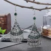 Dangle & Chandelier LosoDo Fashion Temperament Triangle Shape Multi-layer Diamond Earrings Bohemian Ethnic Style Tassel Earring Clothing Acc