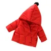 Giacca casual primavera inverno Giacca casual in cotone caldo Solido maniche lunghe Abbigliamento per bambini Giacca Cappotto carino per bambini Parka J220718