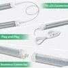 LED Jesled LED ضوء 2 قدم الطيف الكامل LEDS لاعبا اساسيا 20 واط الإضاءة الإضاءة عالية الإضاءة توقيت استبدال أشعة الشمس أضواء زراعة للنباتات الداخلية 8 عبوات