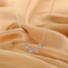 Подвесные ожерелья серебряный цвет Золото съемный открытый комбайн для сердца Женщины два в одной кристалле Love Lucky Clabil