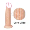 Nxy Godes Dongs Silicone Réaliste Forte Ventouse Prostate Masseur Grand Butt Plug Maïs Vagin Sex Toys pour Femmes 220420