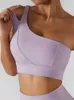 Débardeurs pour femmes Camis Soutien-gorge de yoga Femmes Une épaule Fitness Soutiens-gorge de sport Entraînement Courir Sous-vêtements Antichoc Respirant Gilet TypeFemmes