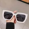 Couper des lunettes de soleil de créateurs sur des lunettes de soleil à contraste de couleur Big Face f Straight