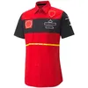 Nouveau costume de course F1 Formule One Suite d'équipe à manches courtes rouges