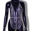 Ювелирные изделия New Hollow Out Diamond Inlaid Bodysuit Party Trend Trend Shiny Atheston