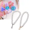 Llaveros 5 uds correa de cadena de pulsera de perlas de imitación llave cartera cordón llavero correas de mano Kit 13MDKeychains Fier22