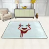 Carpets Horror Movie Halloween It Pennywise Tapis de chambre à coucher non glissée Baignoire Mat de bain Décoration en peluche salon Luxury Fluffy Softcarpets