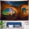 Naturalny jaskinia Karst Starry Sky Art Wall Dibet Universe Space Mgławica drukowana wiszące ręcznik plażowy mandala cienki koc J220804
