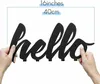 6-Hooks Rack Hello Sign - Crochets muraux avec ancrages à vis professionnels