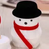 Biżuteria torebki Święty Święty Święto Snowman kształt pierścień aksamitne kolczyki pojemnik