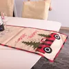 Tavolo di Natale corridore albero di Natale tovaglie retrò tavoli da stampa camion bandiera di nuovo anno decorazioni di tovaglie di natale bh7138 tyj