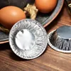 100pcs Disposable Aluminum Foil Baking Cups Egg Tart Pan Cupcake Case Tar Cake Mold Bakewares with Tin Barbecue seasoning cup