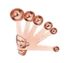 Stainless Steel Measuring Spoon Set Tools Luxury Rose Gold Measuring-Scoop Sets Kitchen Measuring Tool Baking Accessories