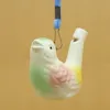 Whistle Water Whistle Ceramic Clay Bird Whistle Cartoneon Gifts Gifts Mini fischi di pavimenti per animali fischiati in ceramica retrò fischietto DH8888