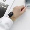 Apple Watch Band Metal Strap 3 4 5 6 7 시리즈 체인 세대 유니버설 데님 체인 손목 밴드 Iwatch 38mm 42mm 40mm 44mm 45mm 팔찌