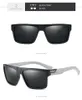 Óculos de sol polarizados do retângulo de linha superior reta Men, óculos de sol exclusivos Sport Shades5706977