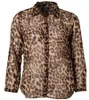 Женские блузкие рубашки модные блуза Женщины дикие леопардовые шифоновые женщины сексуальная рубашка с длинным рукавом свободная v nemberwearwomen